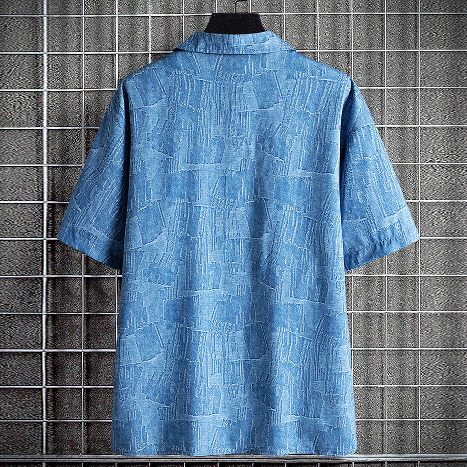 Summer Hawaiian Beach Shirt Men Short Sleeve Shirts 8XL Plus Size Fashion Casual Shirts Male Summer Tops Big Size 8XL