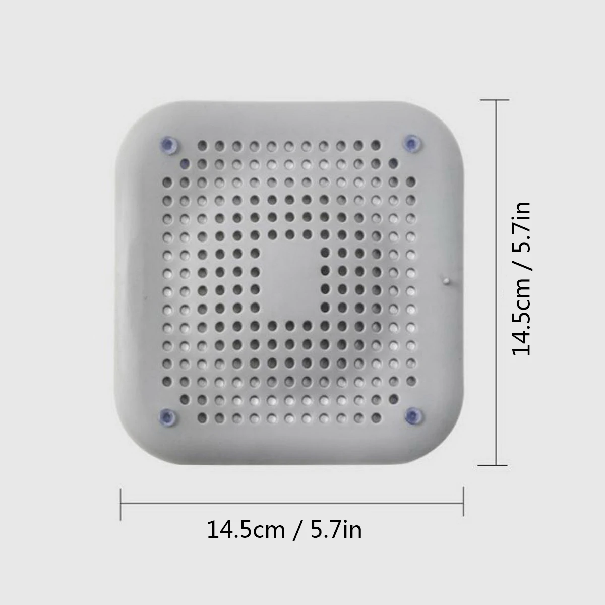Square Silicone Kitchen Sink Filter Anti-Blocking Bathroom Sewer Suction Cup Filter for Home Kitchen And Bathroom