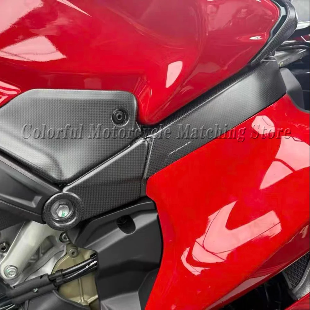 

2025 For DUCATI Panigale V4 V4S 100% Carbon Fiber Frame Cover Side Panels Motorcycle Accessories Fairing Kits Modified Part