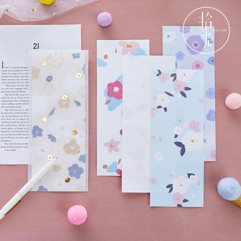 1Set 21X9CM Letterhead Hyuna Flower Pattern Envelopes Invitation Heart Fantasy Art Illustration 3Envelope 6Letter Paper Supplies