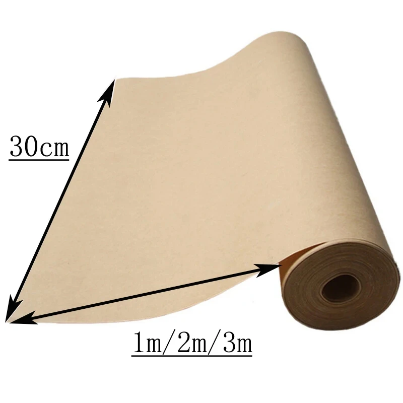 Imagem -03 - Rolo do Papel de Embalagem para o Embrulho do Presente Embalagem Movente Rolo do Papel de Brown para a Pintura 118 x 98 164 32.8ft