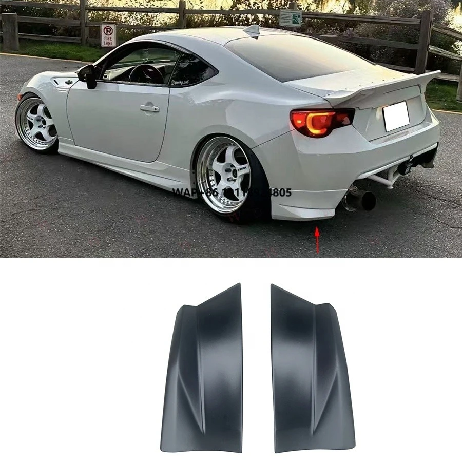 

WCDG Style Rear Bumper Splitters for GT86 Subaru Brz 13-15 Rear Diffuser Lip Splitter Canards Car Body Kit