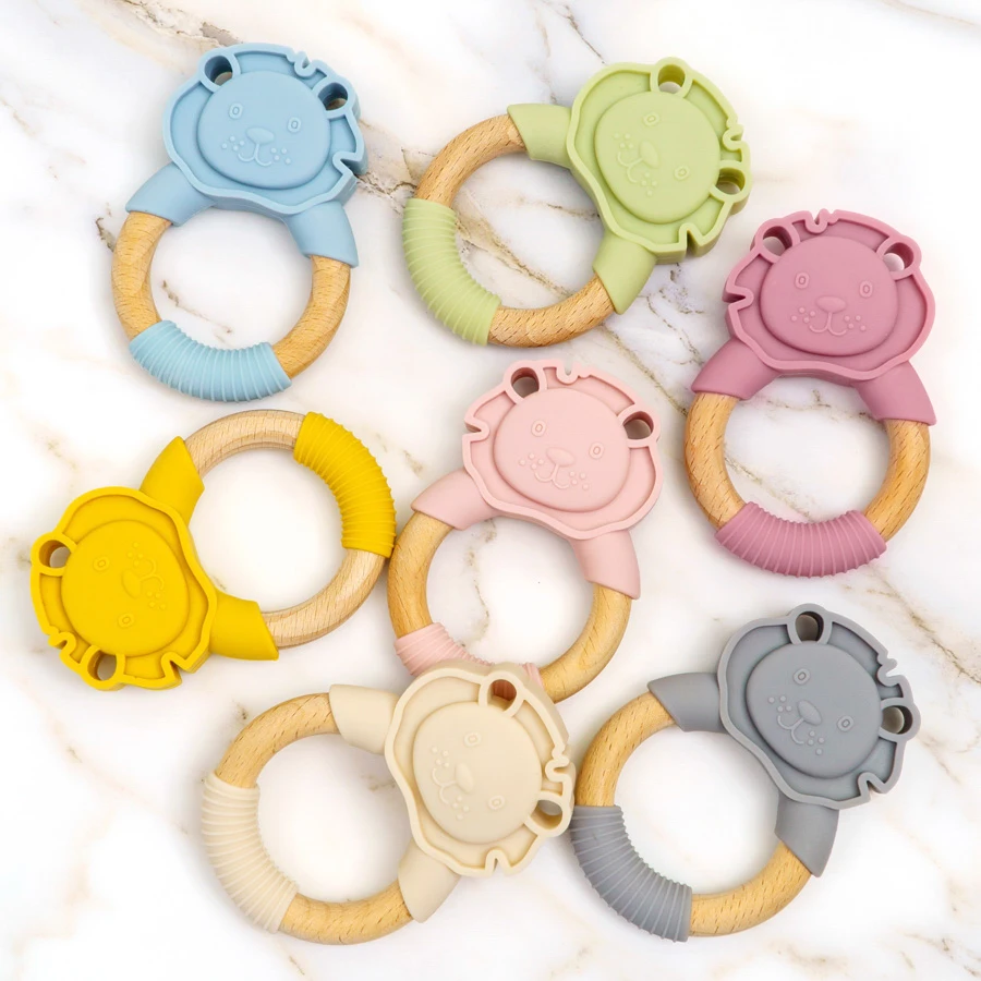 

1PC Baby Silicone Teether Cartoon Animals Teether BPA Free Silicone Children Goods Infant Sensory Chewing Toys