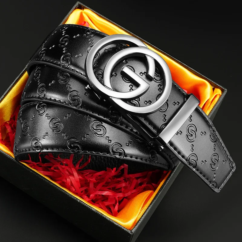 2025 di alta qualità nuova cintura da 3,4 cm cinturino in pelle con fibbia automatica di lusso da donna per uomo designer di cinture cintura maschile di marca per jeans