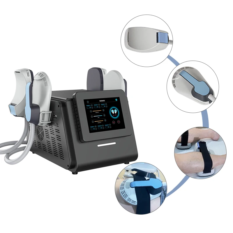 4 Handle Electromagnetic Vibration Muscle Stimulation Machine for Arm Hip Toning Tightening
