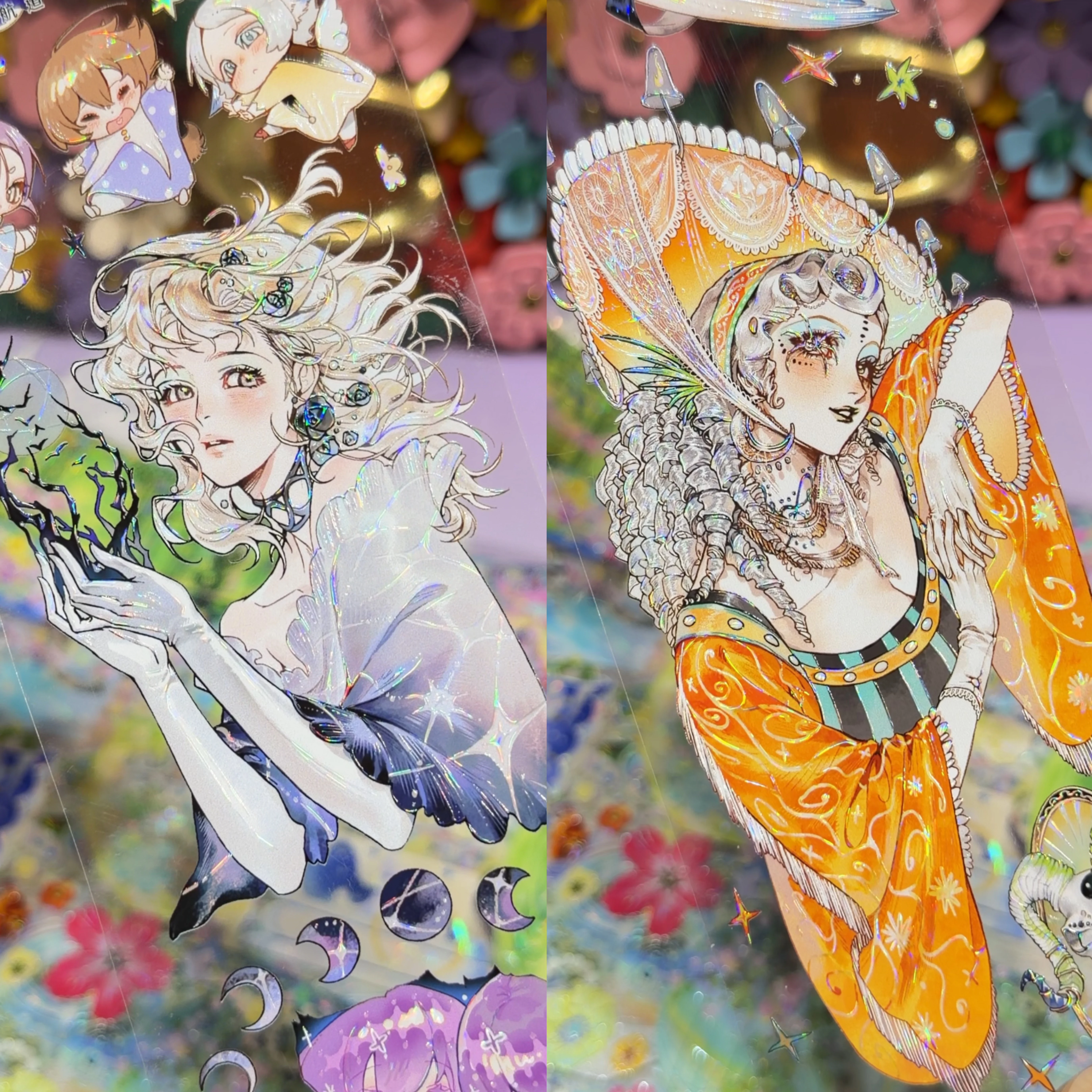 Washi Tape Sample Set Silent Wings Divine Comedy Lost Paradise Galaxy Tipsy Encounter Flora Girl Scrapbooking DIY Sticker