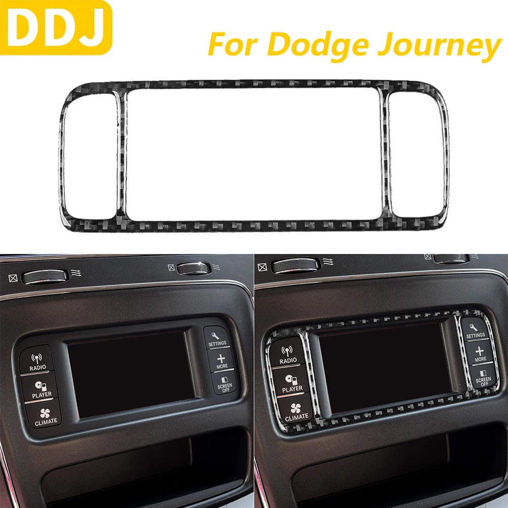 

Для Dodge Journey 2011-2017 углеродное волокно центральное управление радио CD панель крышка отделка автомобильные аксессуары украшение интерьера наклейка