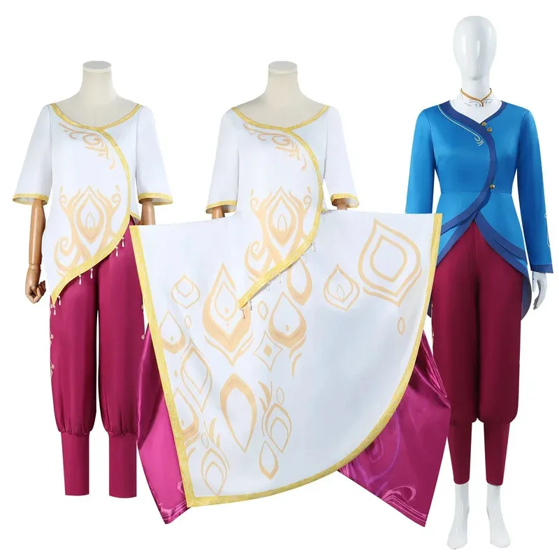 Spellbound Ellian 코스프레 의상 Ellian 공주 드레스 의상 여성용 소녀 파티 코스프레 풀 세트