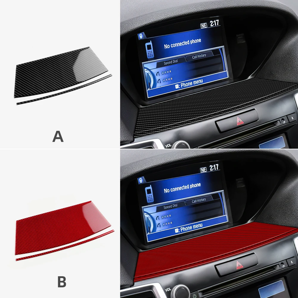 

For Acura TLX 2015 2016 2017 2018 2019 2020 Real Soft Carbon Fiber Sticker LHD Car Central Control Screen Panel Trim Accessories