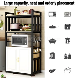 Kitchen  Islands Shelf  Storage Rack Home Organizer Cabinet Furniture With Non-slip Feet For Kitchens Complete Cabinets