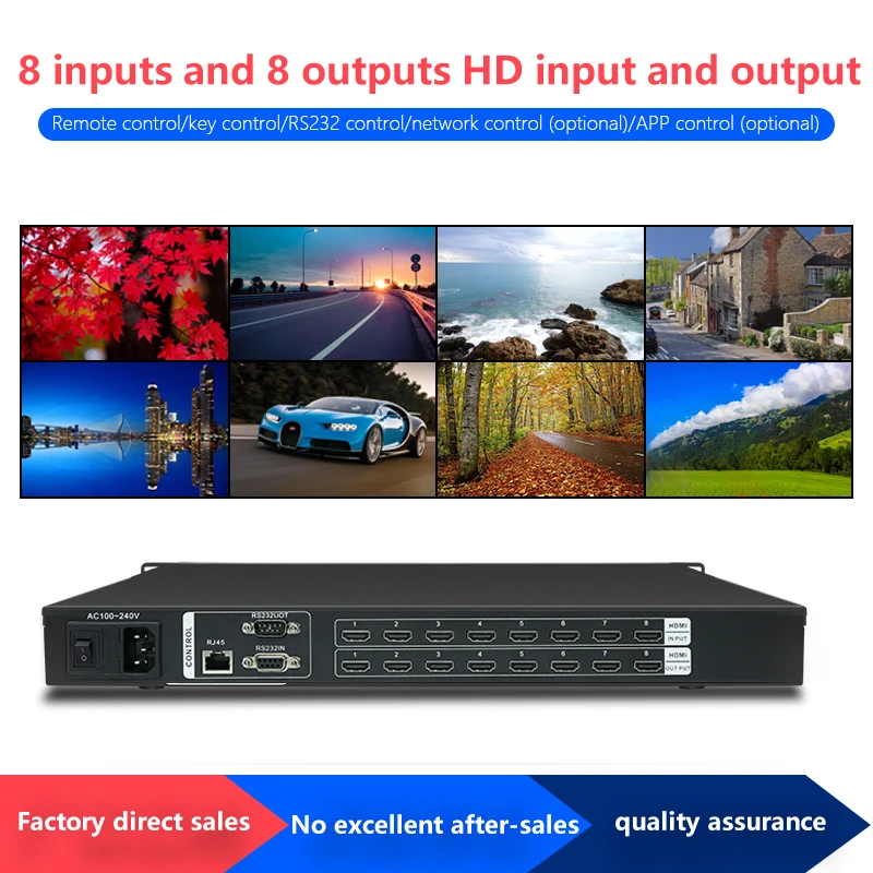 For HDMI Matrix 4x4 8x8 8x16 8x24 16x16 16x32 Video Switching Remote Control 3D EDID Blu-Ray DVD for LCD LED video matrix