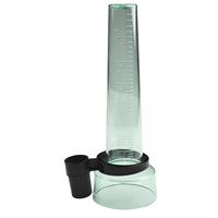 Rain Meter Rain Gauge PS Rainwater Rainfall Guage Water Rain Gauge Convenient Garden Outdoor Rain Meter Light Green 1pcs