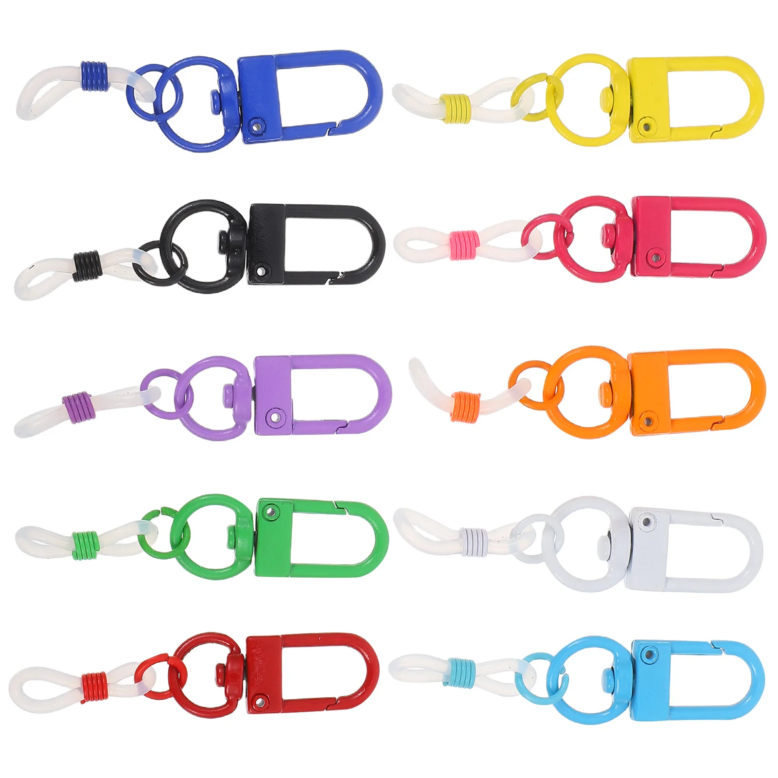 

10Pcs Silicone Pen Holder Stylish Simple Design Portable Attachment for Lanyard Badge Reel Nurse Work Pencil Storage