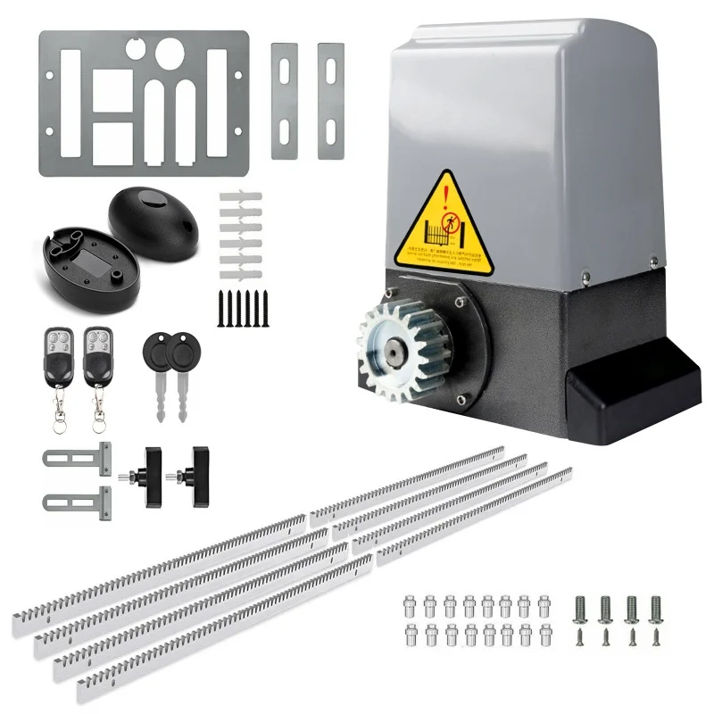 Blütezeit 1800-5290lb Automatic Sliding Gate Opener Rack Driven w/Complete Kits
