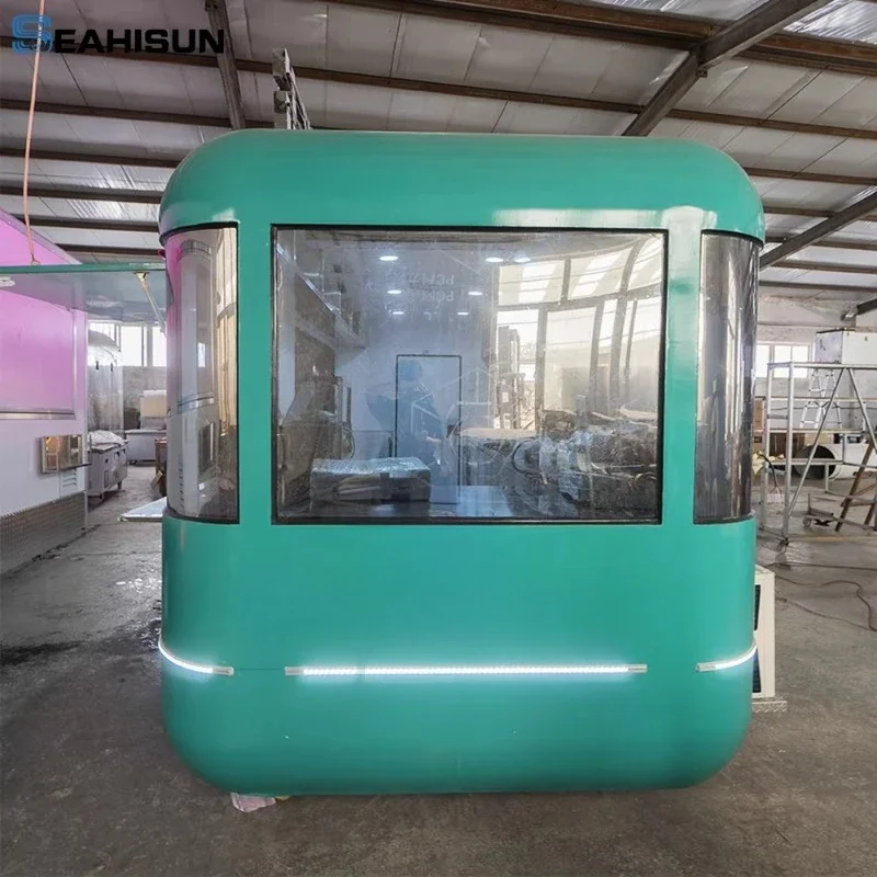 عربة طعام القهوة المدمجة المخصصة، حل عمل مصمم، مشروبات الوجبات السريعة، مقطورة الآيس كريم، المطبخ المحمول #2