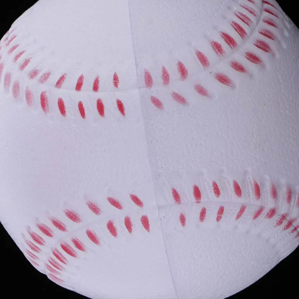 Soft Leather Baseball Ball Hand Stitched Foam Baseball Training Ball for Baseball Exercise Practice Game