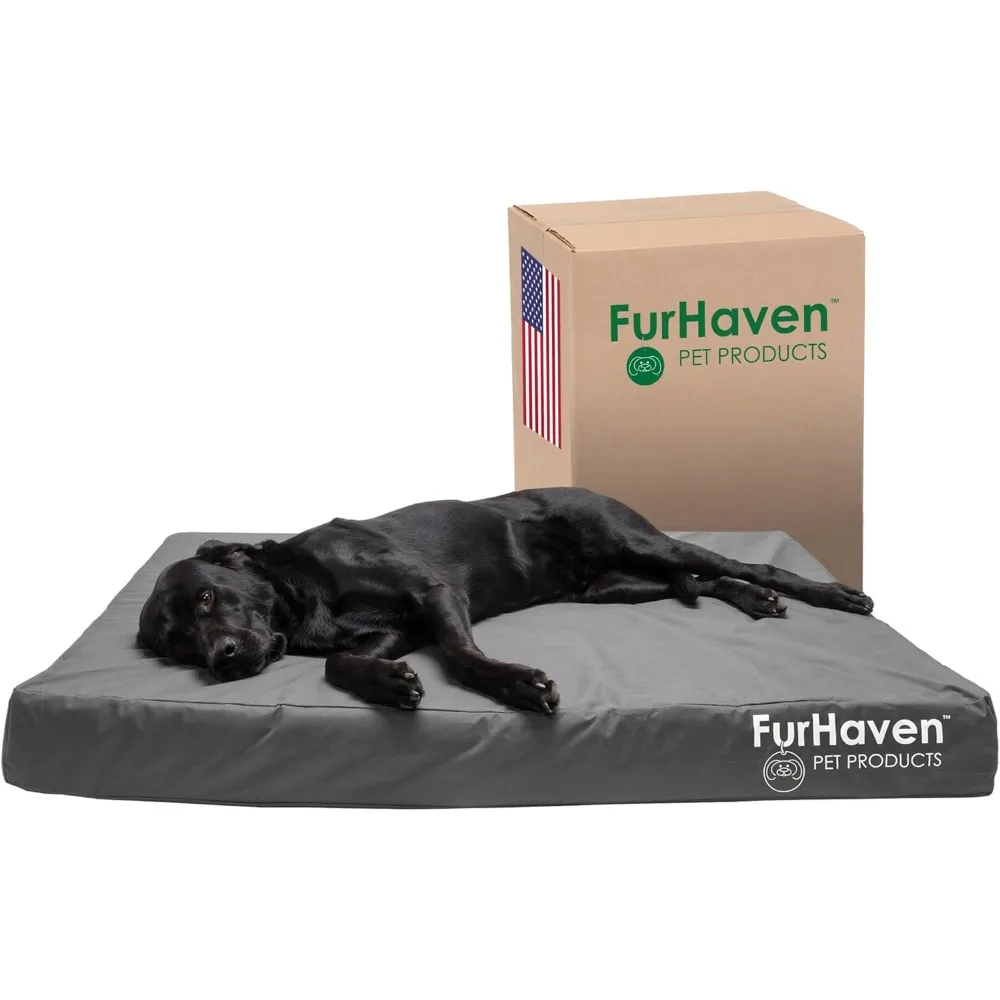 

Water-Resistant Orthopedic Dog Bed for Large Dogs w/ Removable Washable Cover, For Dogs Up to 125 lbs - Indoor/Outdoor Logo Pri