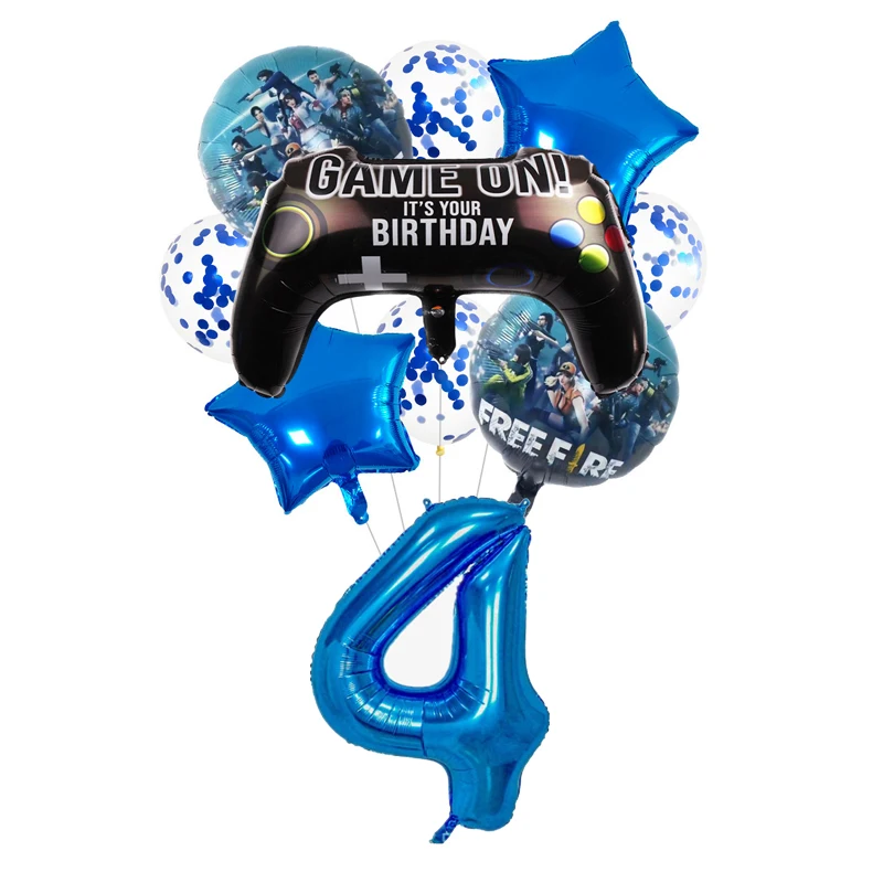 Neue Gamepad Junge Geburtstag Party Dekoration Einweg Geschirr Pappbecher Teller Serviette Banner Für Baby Dusche Dekor Liefert Geschenk – Detail 7