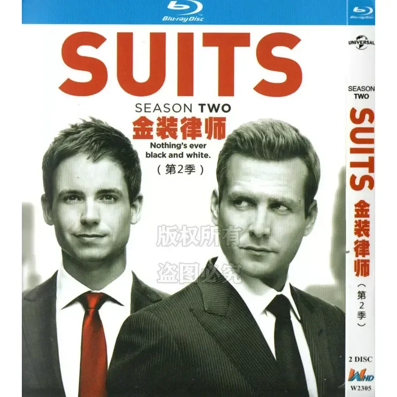 

American Comedy TV Series Suits Seasons 1–8 BD Blu-ray High Definition 16 Disc Set