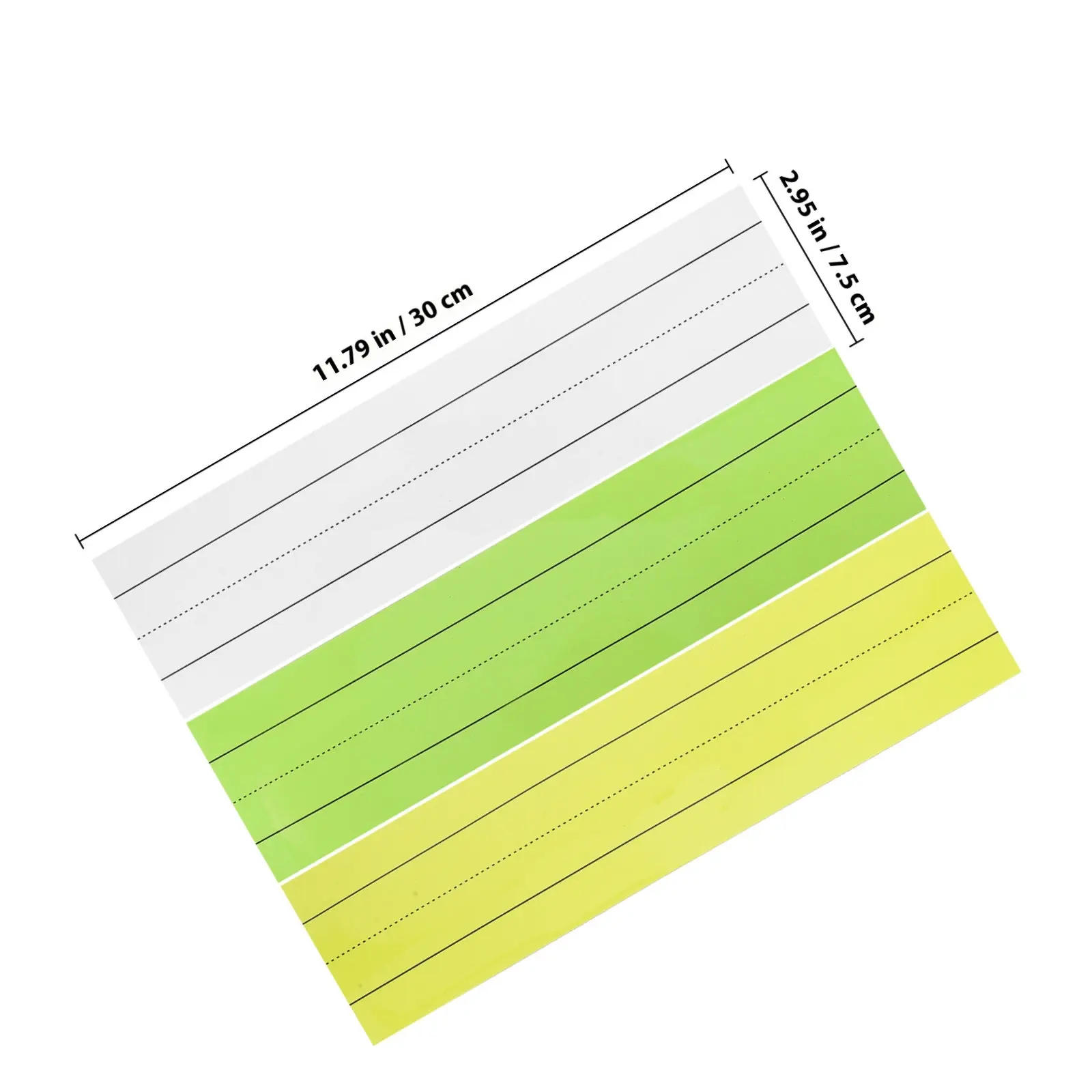 3 Pcs White Board Magnetic Dry Erase Sentence Strip Strips for Whiteboard Erasable Marking Paper