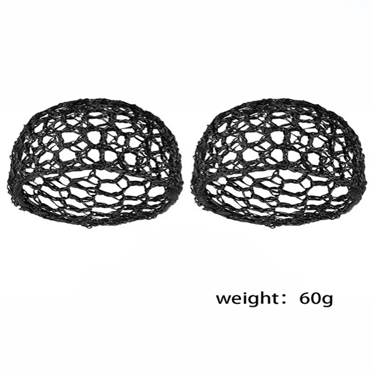 2/6 قطع قبعة شبكية شعر كروشيه مريحة مصنوعة يدويًا، قبعة مضفرة، قبعة نوم شبكية قابلة للتنفس، شبكة شعر مرنة للجنسين #5