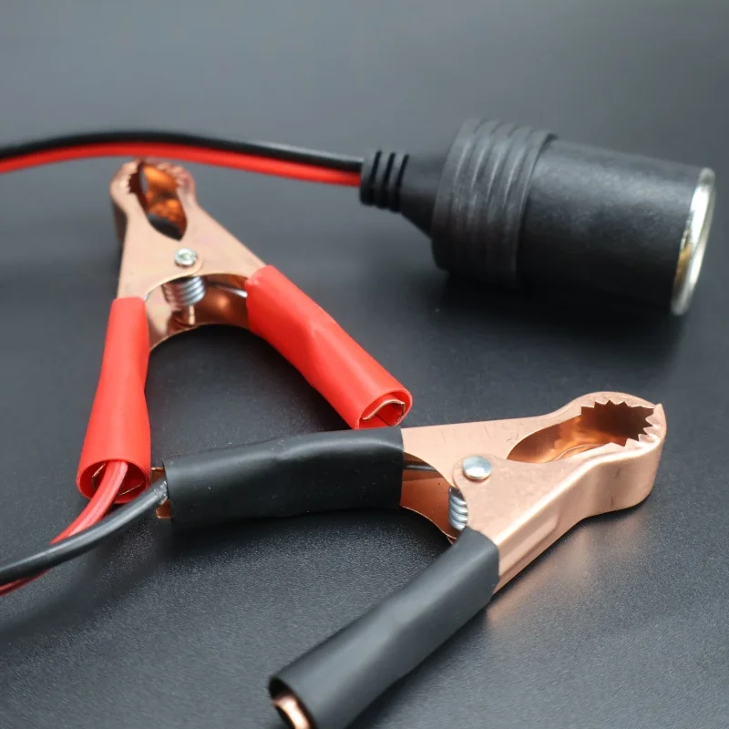 بطارية السيارة الطرفية كليب على ولاعة السجائر محول مقبس الطاقة 12 فولت التخييم عيد الميلاد #4