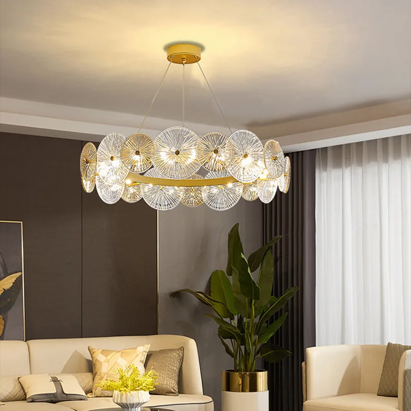 Imagem -04 - Teto Led Pendant Lights Suspensão Luminária Modern Chandelier For Living Room Decoração de Casa Luxo 2024