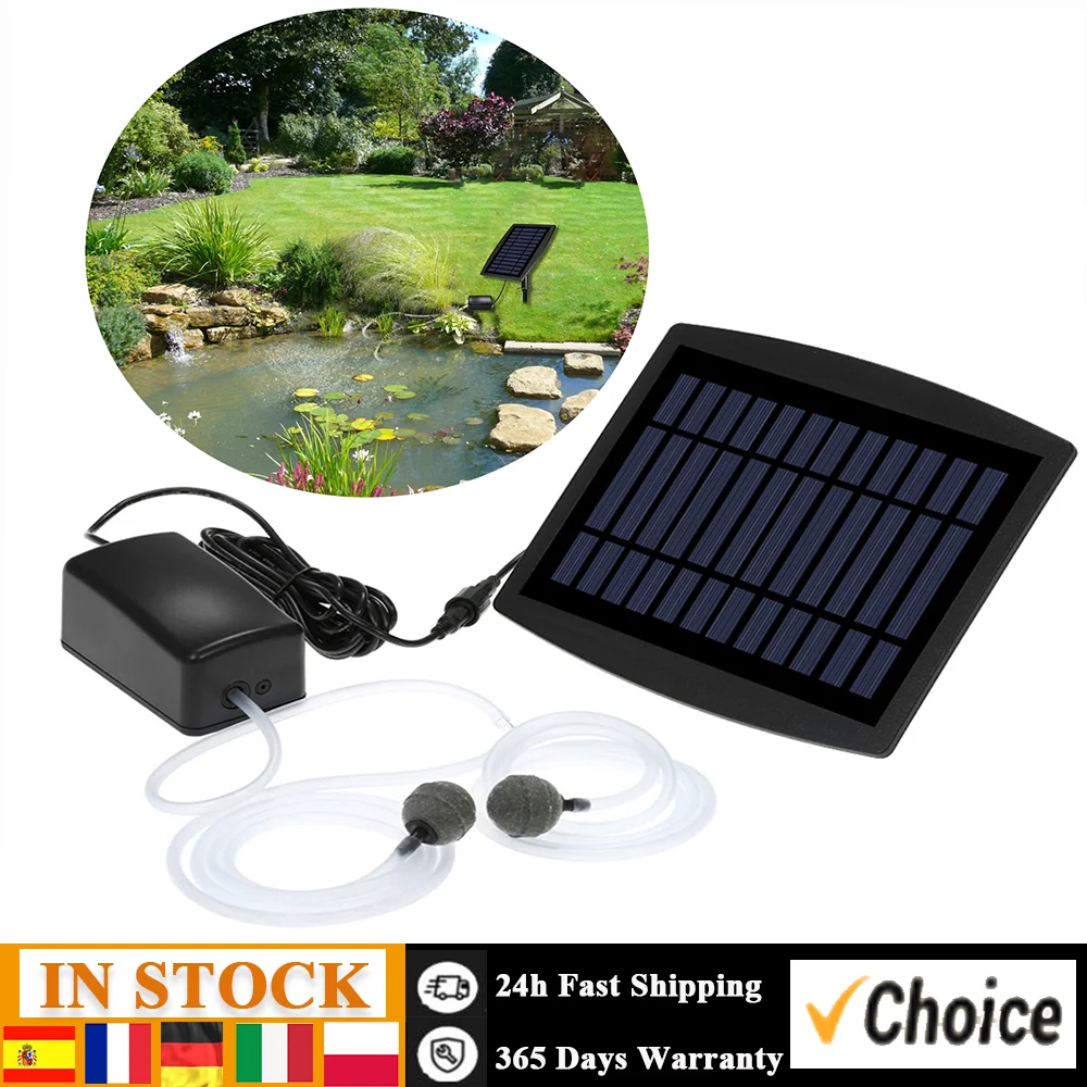 Solar Fish Tank Oxygen Pump Oxygenator Aquarium Oxygen Aerator Pond Aerator Pump Fishing Aerator Aquarium Airpump with Aquarium