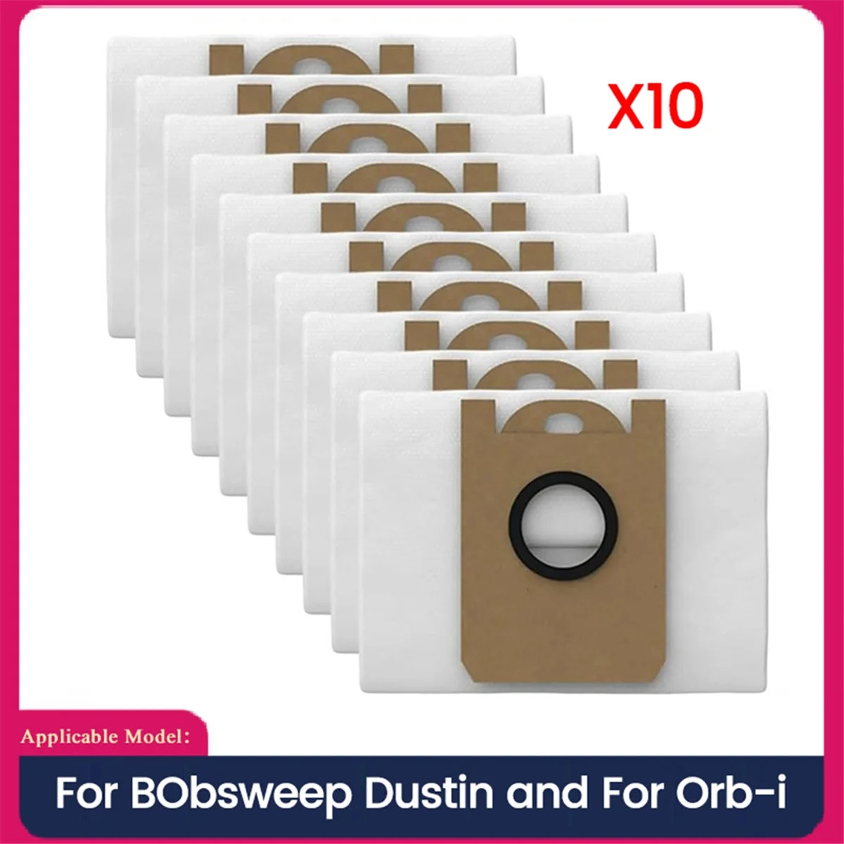 

Hot sale 10PCS Replacement Dust Bags for BObsweep Dustin and for -I Robot Vacuum Cleaner Parts Dust Bag