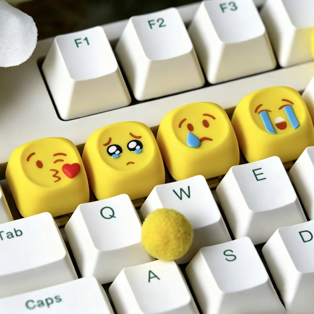 Emoji Series Personalized Keycap Emojis Cute Two Maker Customized Design Resin Mechanical Keyboard Keycap Esc