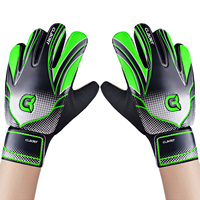 1 pair Non-Slip Soccer Goalie Gloves with Double Wrist Protection