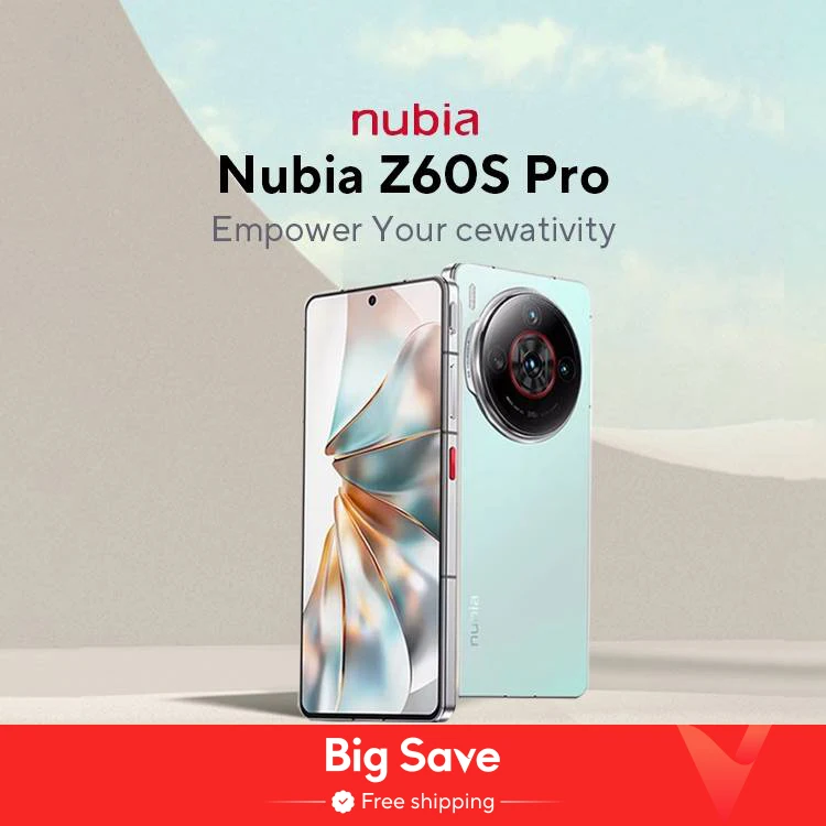 Смартфон Nubia Z60S Pro Global Version 5G Snapdragon 8 Gen 2 MyOS 14