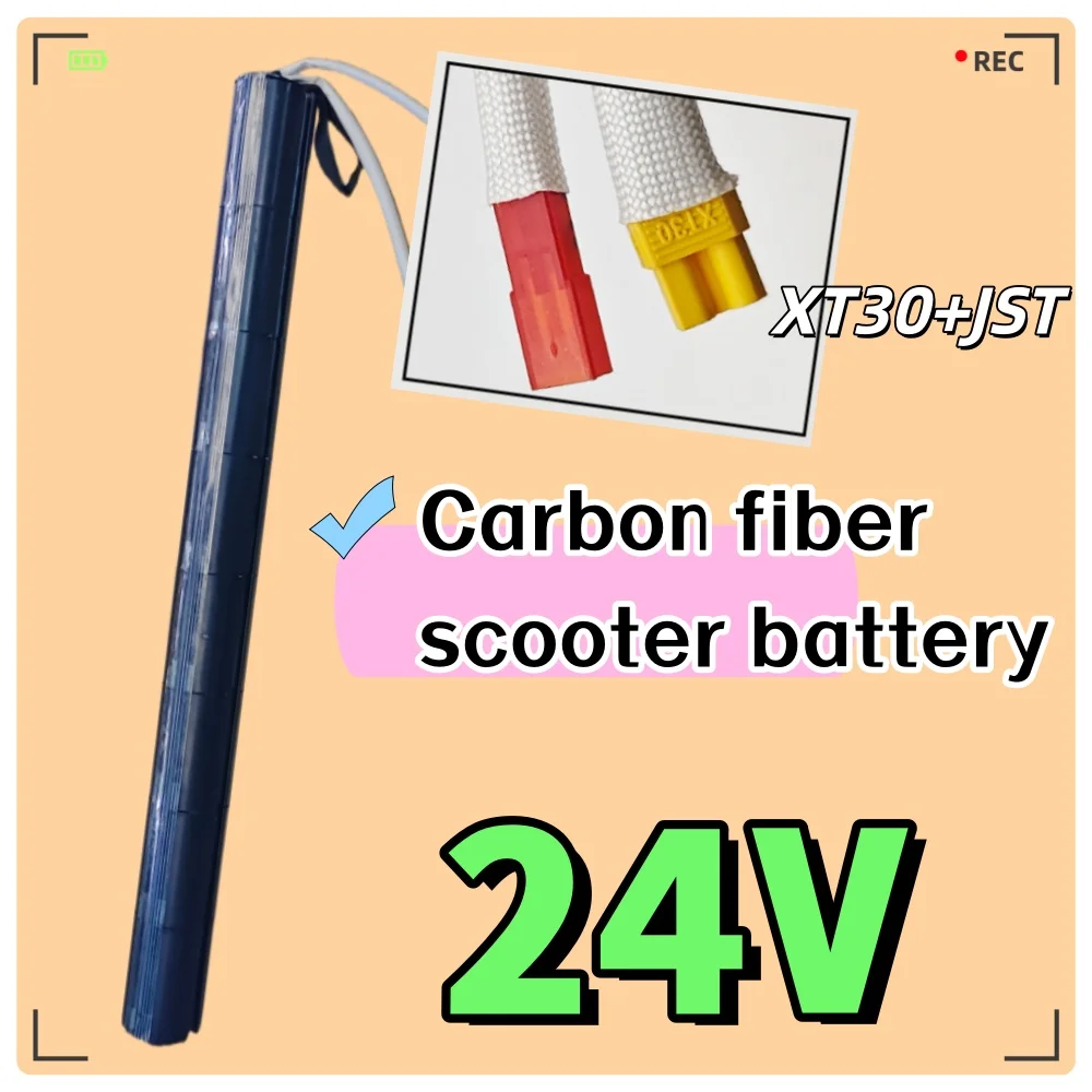 

For Carbon Fiber Scooter 100% New 24V 4.4/6.6/8.8/10.4ah 18650 Lithium Battery Pack With BMS