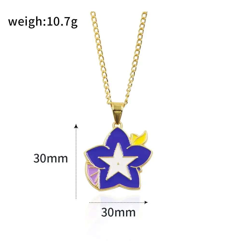 Anime Genshin Impact Cosplay Cartoon Metal Necklace Pendant Accessories Game Exquisite Xmas Birthday Gift Decoration