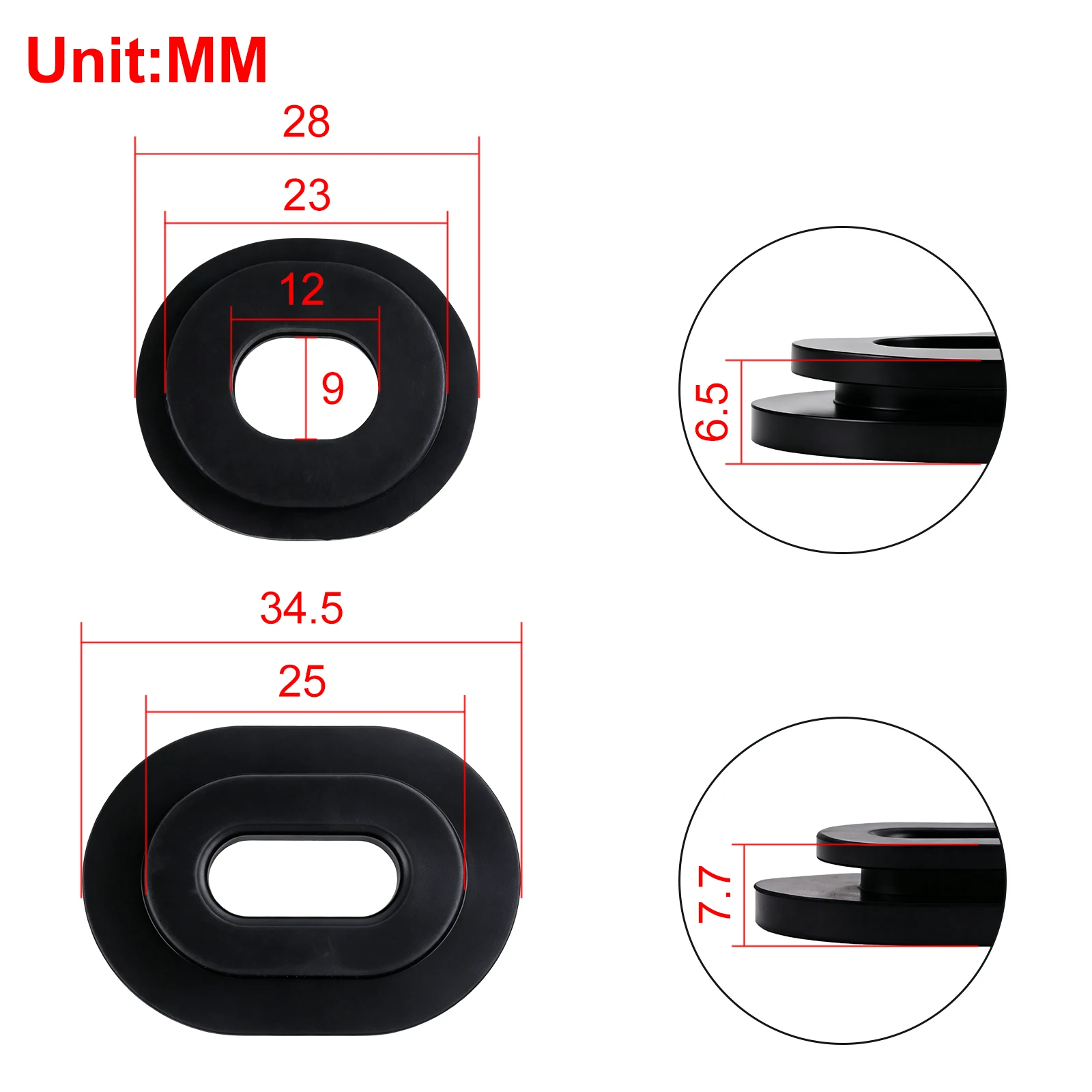 Rubber Seal Ring Motorcycle Body Side Cover Rubber Grommets Fairing Washer Bolts for Honda CB 125 200 CG125 CL SL XL 100 125 350