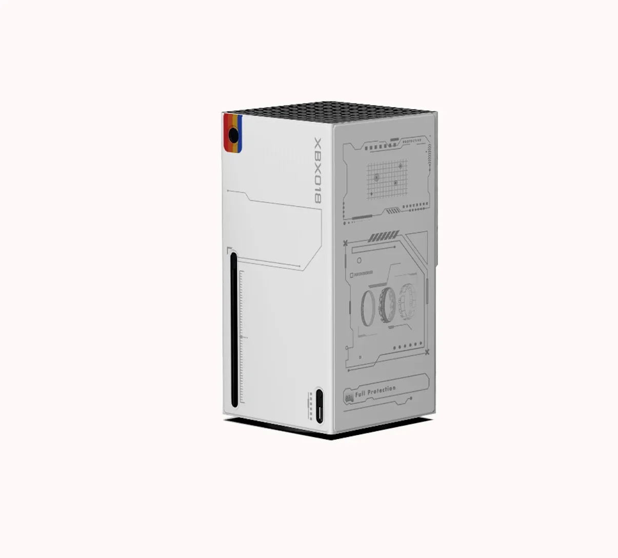 For PG-XBX018 For XBOX SeriesX Gaming Console Magnetic Dust Protection Case XSX Host Storage Protection Case