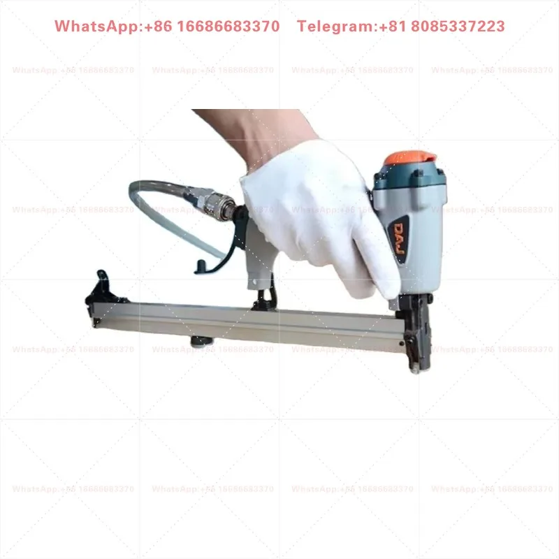 Pneumatic Stapler Air Nailer Auto Feeding Spring Mattress Sofa Clip Fastening Tool Industrial Pneumatic Nailing Stapling