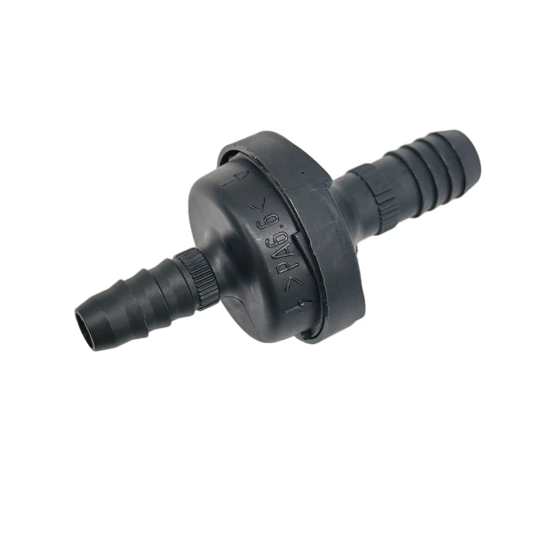 ID6 ID8 auto fastner black color plastic one-way valve non-return valve one way valve air pump vacuum check valve for car 1pcs