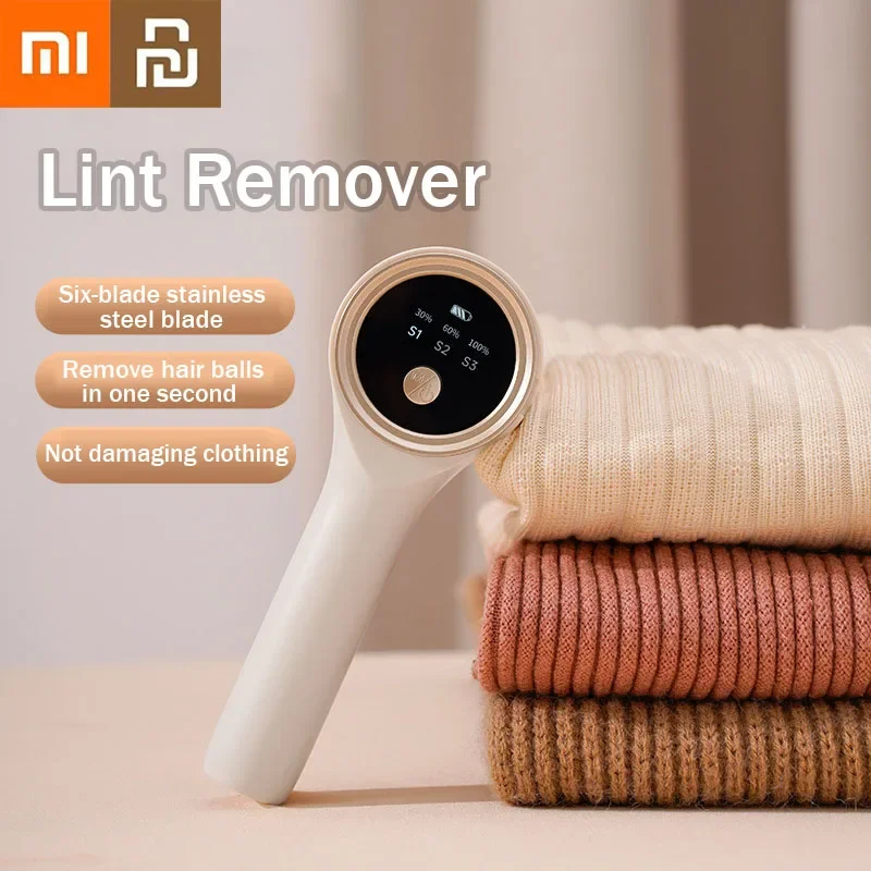 Xiaomi Youpin Electric Lint Remover For Clothing Hairball Trimmer Rechargeable Fuzz Pellet Shaver With LED Digital Fluff Remover