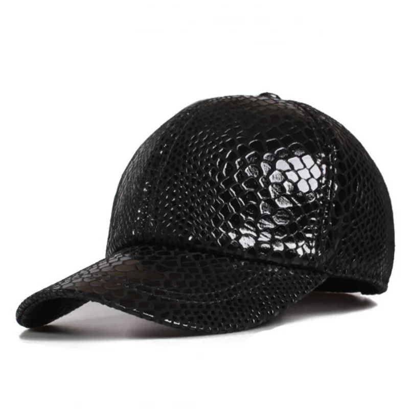 

Men's Hats Classic Crocodile Pattern Baseball Real Leather Caps Spring Autumn Adjust Size Visor Cap Snapback Male Bone Dad's hat