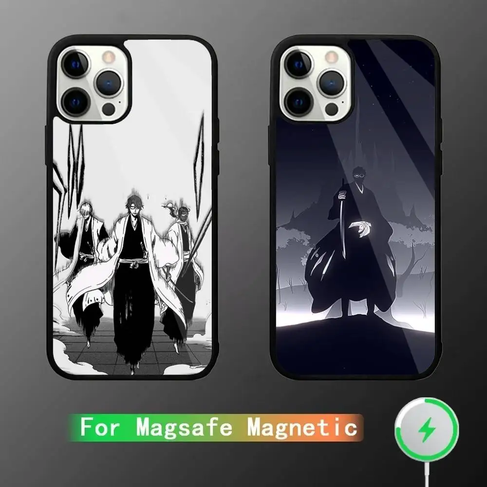

A-Aizen S-Sousuke Anime Phone Case For iPhone 16,15,14,13,12,11,Pro,Max,Plus,Mini,SE New Magsafe Magnetic Wireless Charging