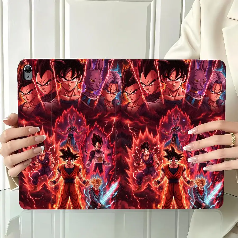 Case for Samsung Galaxy Tab S10 Plus A9Plus S11 S10FE A11 S7 S8+ A8 S9+ S10 Lite S9 FE A7 Lite with Pencil Slot Dragons Ball