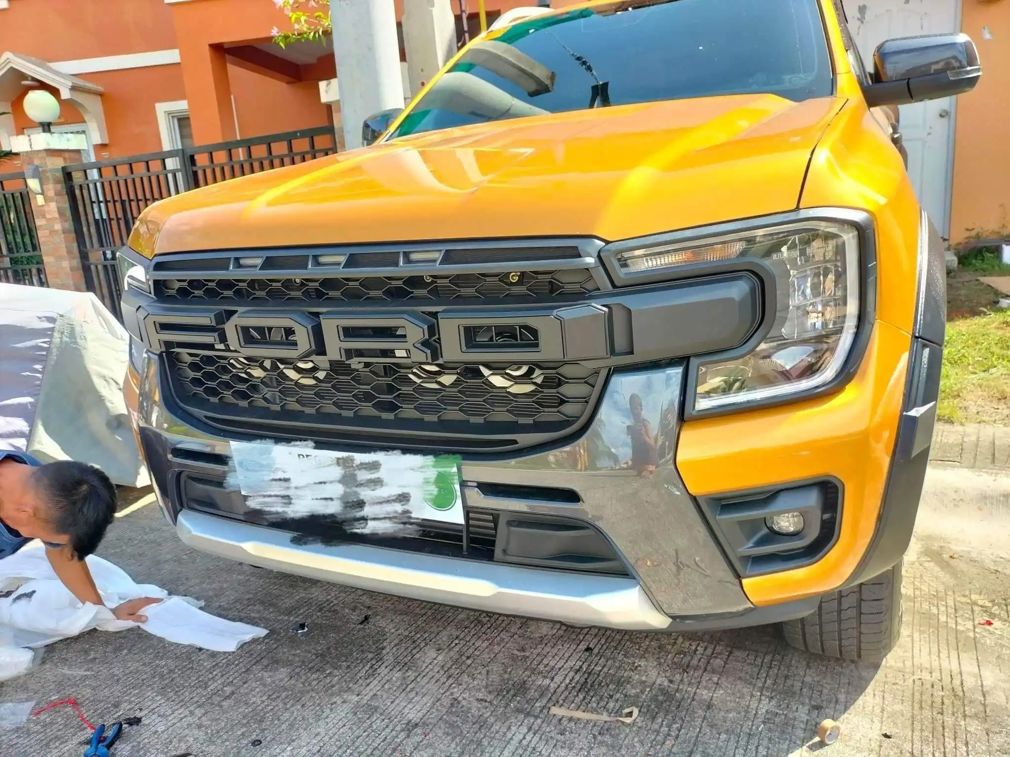 Headlights Head Lights Cover For Ford Ranger Raptor 2023 2024 Next Gen Accessories Car Styling