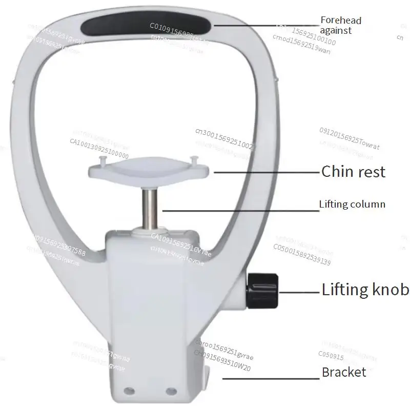 Optometer lift jaw bracket