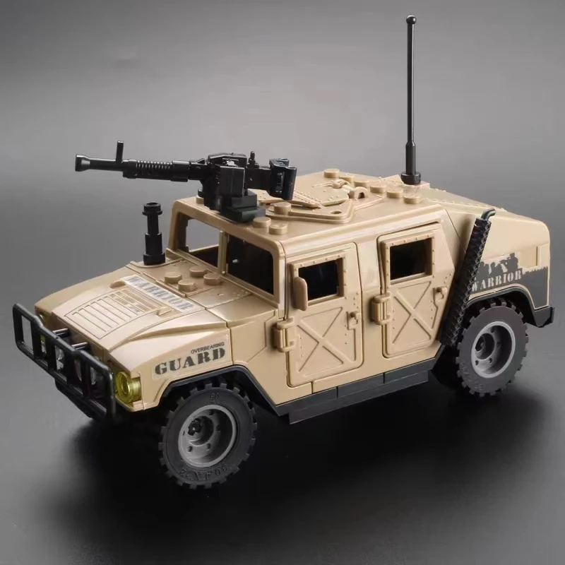 1/72 Hummer Building Block Assembly Toy Children's Puzzle Special Police Car