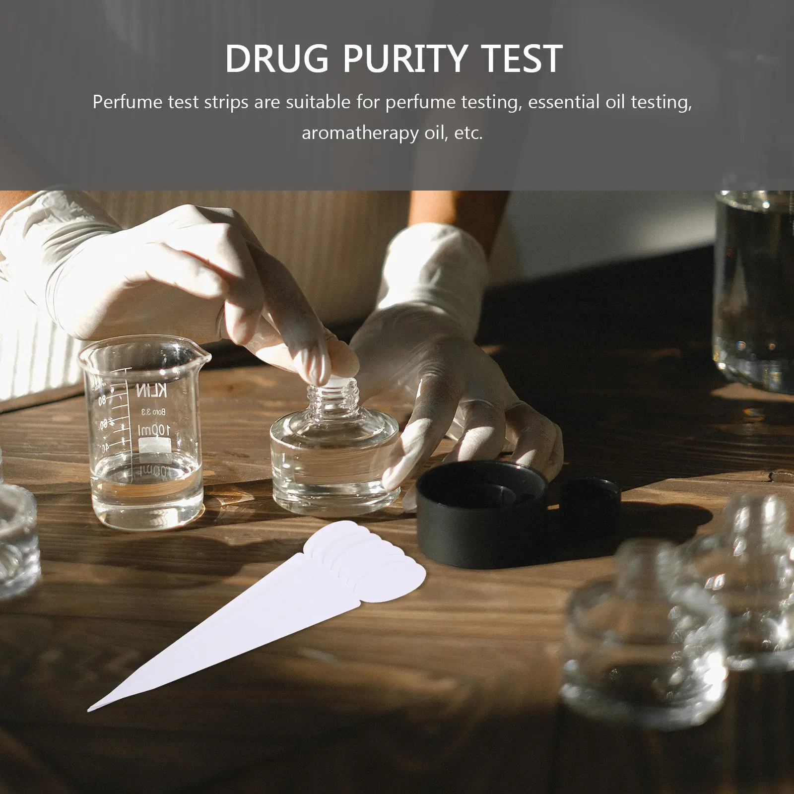 100Pcs Perfume Testing Strips Fragrance Evaluation Paper for Essential Oils Incense Aromatherapy Fast Reliable Scent Detection