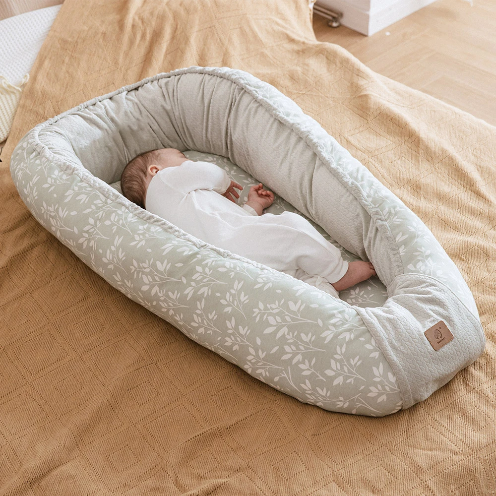 Nests For Baby Newborn Lounger 65*100Cm Portable Cradle For Baby 0-36 Months Boys Girls Bassinet Winter Warm Bumper In Crib