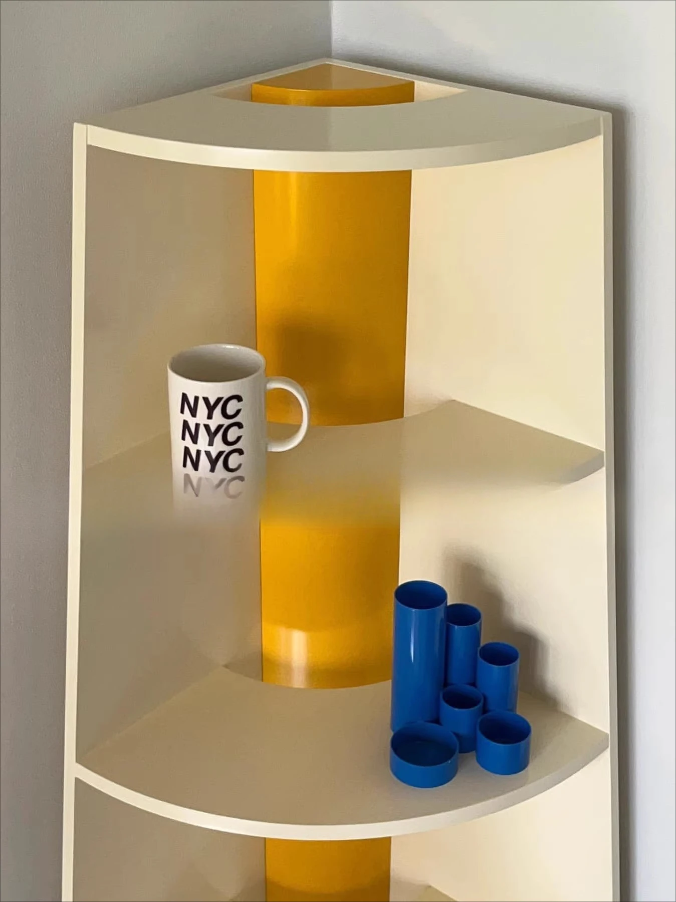 Korean Corner Shelf Fan Triangle Shelf Bookshelf Living Room Bedroom Corner Storage Rack Floor Cabinet
