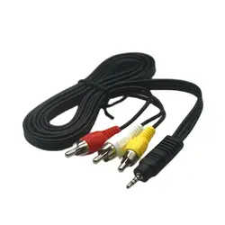 5FT 2.5mm Jack do 3 X RCA Phono Lead Audio/wideo kabel AV 2.5mm do AV kabel wideo do netto odtwarzacz multimedialny 1.5m