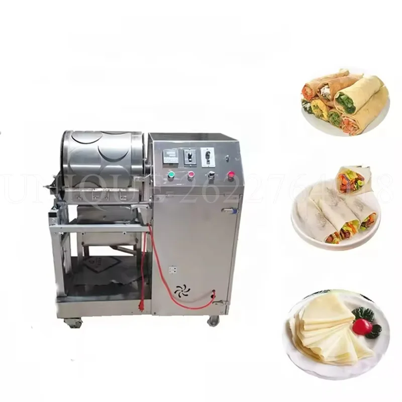 

Commercial Spring Roll Skin Egg Crepe Egg Skin Wrapper Making Machine Automatic Rotary Wheel Making Spring Roll Peel Maker